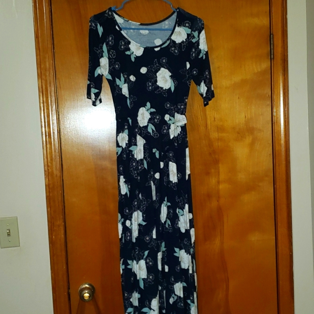 Latched Mama Front Knot Nursing Maxi Dress